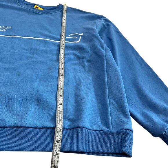 Scenes Soccer Mens Seleccion NYC Crewneck Sweatshirt Blue Small Streetwear - Picture 10 of 12